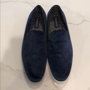 Navy Suede Tux Loafers 14M